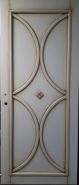 Межкомнатная дверь в профиле массив (эмаль с патиной) Бийск